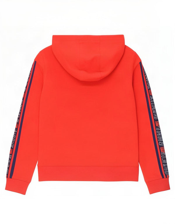 Felpa con cappuccio grafica da donna Tommy Hilfiger UK 10 Small Red Colourblock