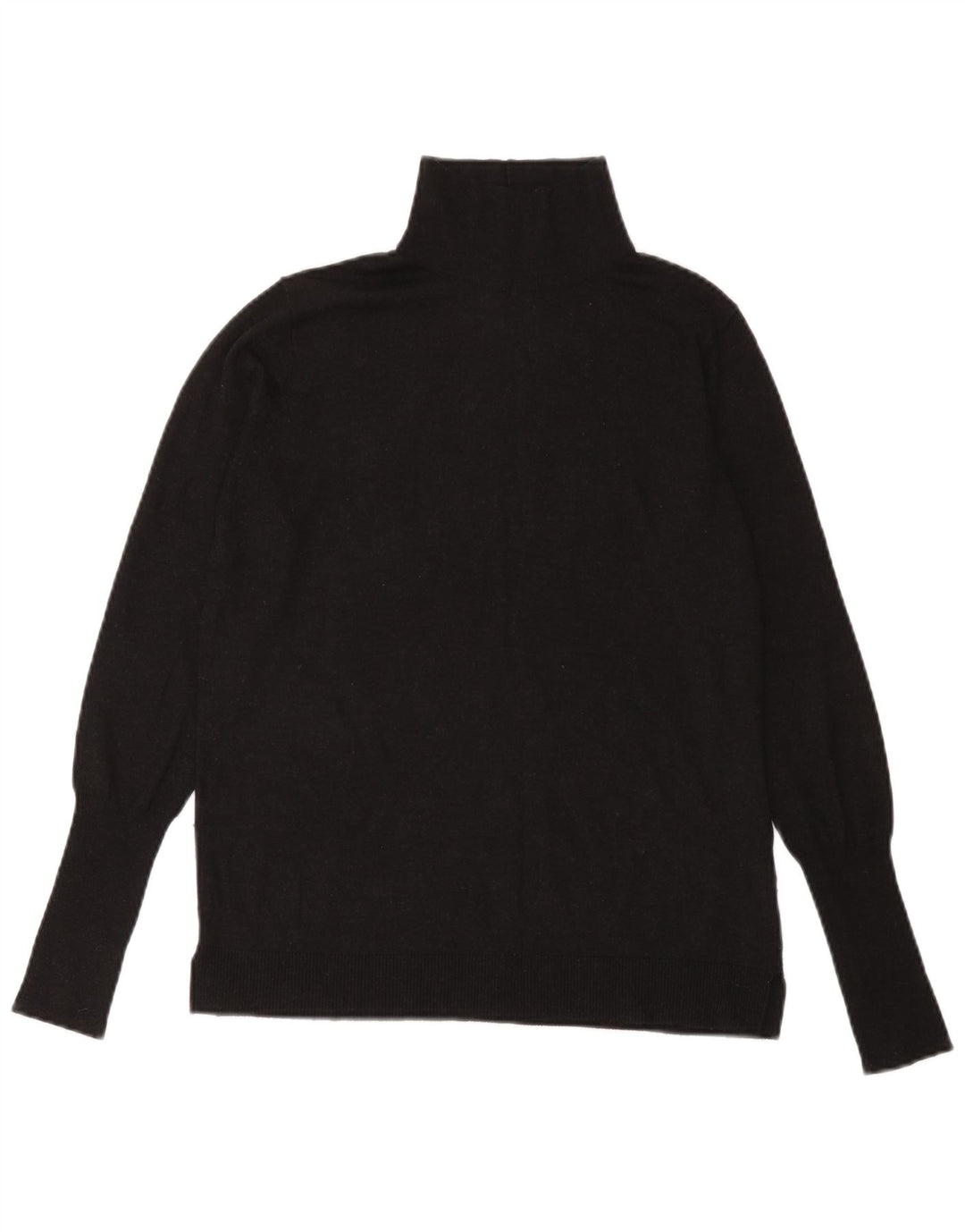 Maglione maglione collo alto da donna Zara UK 14 grande modal nero