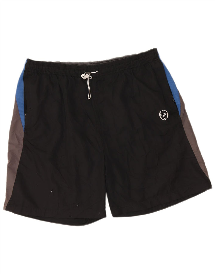 SERGIO TACCHINI Pantaloncini da bagno da uomo XL Nero Poliestere color block