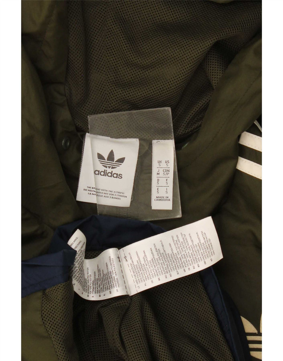Adidas Tuta da uomo con cappuccio, giacca piccola multicolore Colourblock