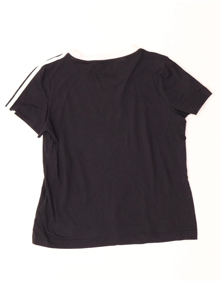 T-shirt ADIDAS per bambina 9-10 anni in cotone nero