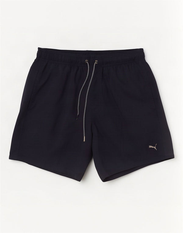 Pantaloncini sportivi da uomo Puma medi blu navy in poliestere