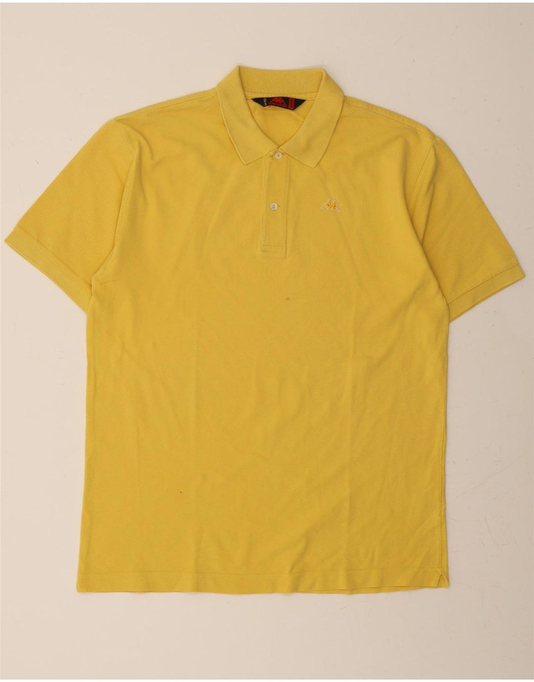 KAPPA Mens Polo Shirt XL Yellow Cotton Vintage Kappa and Second-Hand Kappa from Messina Hembry 
