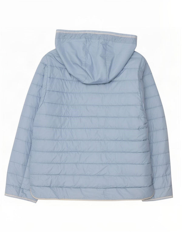 Giacca imbottita con cappuccio da donna Luisa Spagnoli UK 16 grande blu