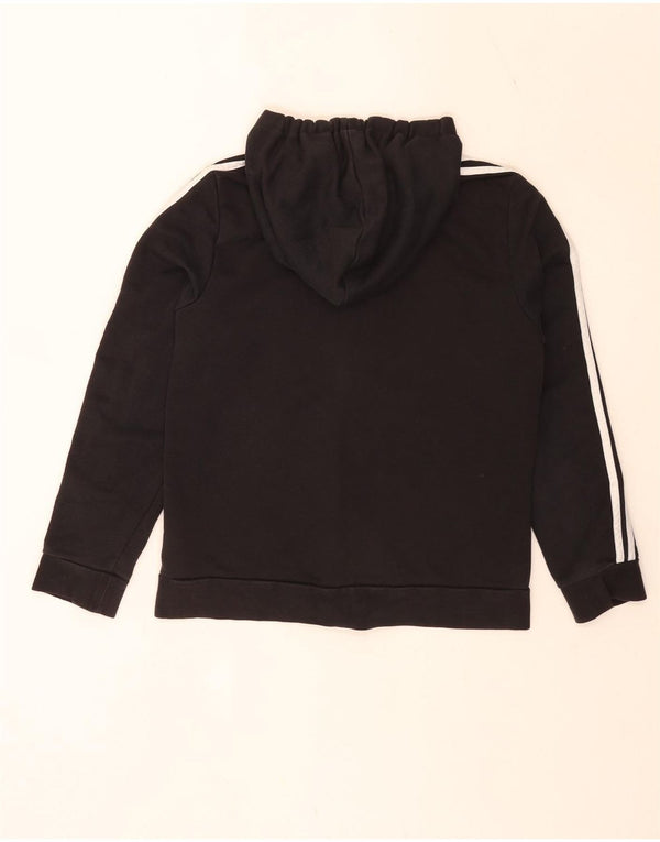 Felpa con cappuccio e zip Adidas Regular Fit da donna UK 16/18 Large Nero Sports