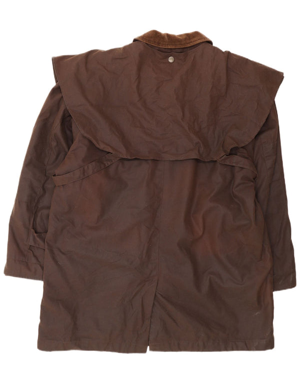 Giacca da uomo in cotone cerato Derby UK 40 grande marrone