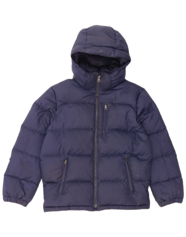 Giacca imbottita con cappuccio Polo Ralph Lauren per ragazzi 10-11 anni media blu navy