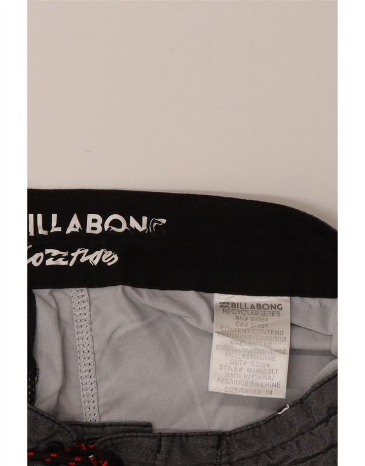 Pantaloncini da bagno da uomo BILLABONG piccoli in cotone a righe grigie