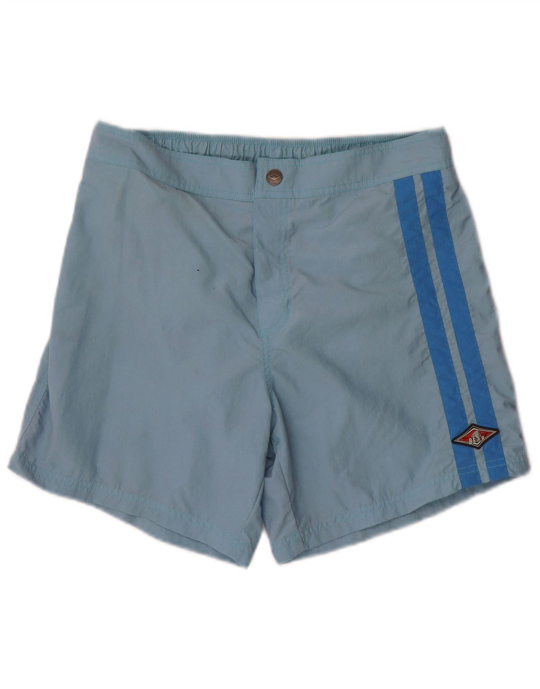 Pantaloncini da bagno da uomo Bear in nylon blu medio