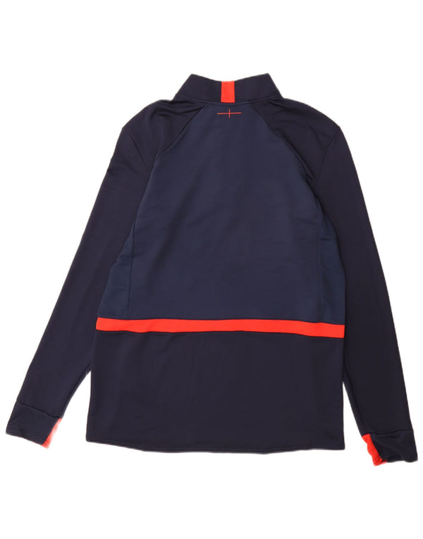 Umbro Mens Graphic Pullover Tracksuit Top Medium Navy Blue Colourblock