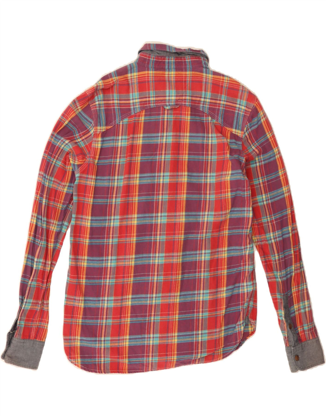 LEVI'S Mens Flannel Shirt Small Red Plaid Vintage Levi's and Second-Hand Levi's from Messina Hembry 