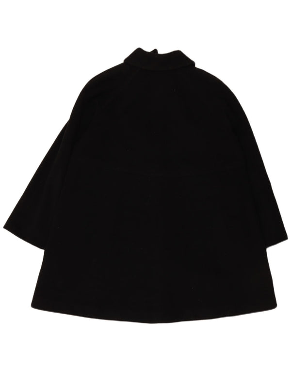 UNGARO Womens Oversized Overcoat EU 40 Medium Black Wool