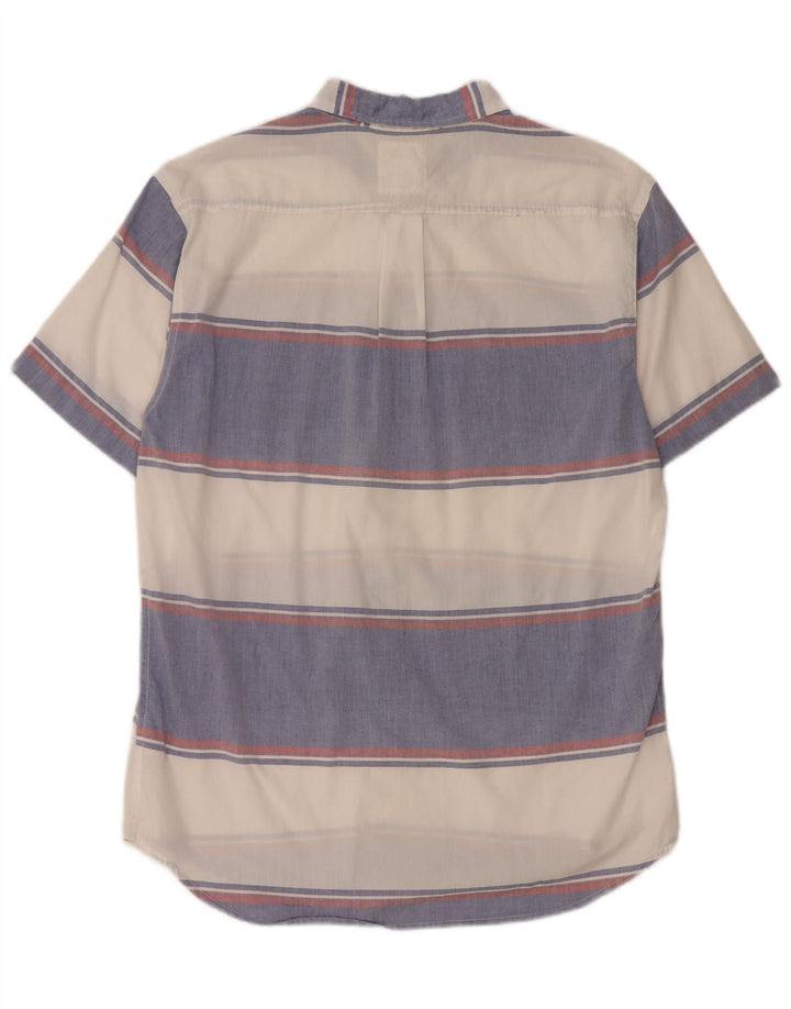 Camicia a maniche corte da uomo Levi's in cotone a righe blu medio