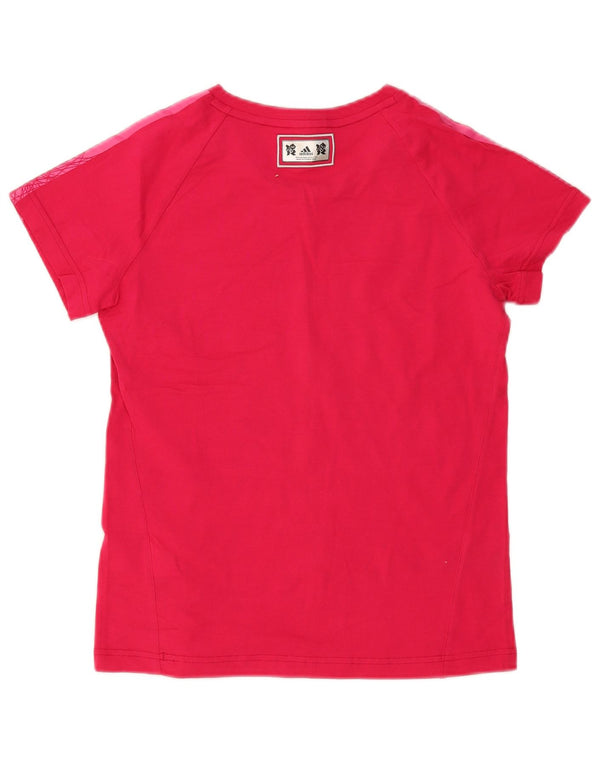 T-shirt da donna Adidas Top UK 14 cotone rosa medio
