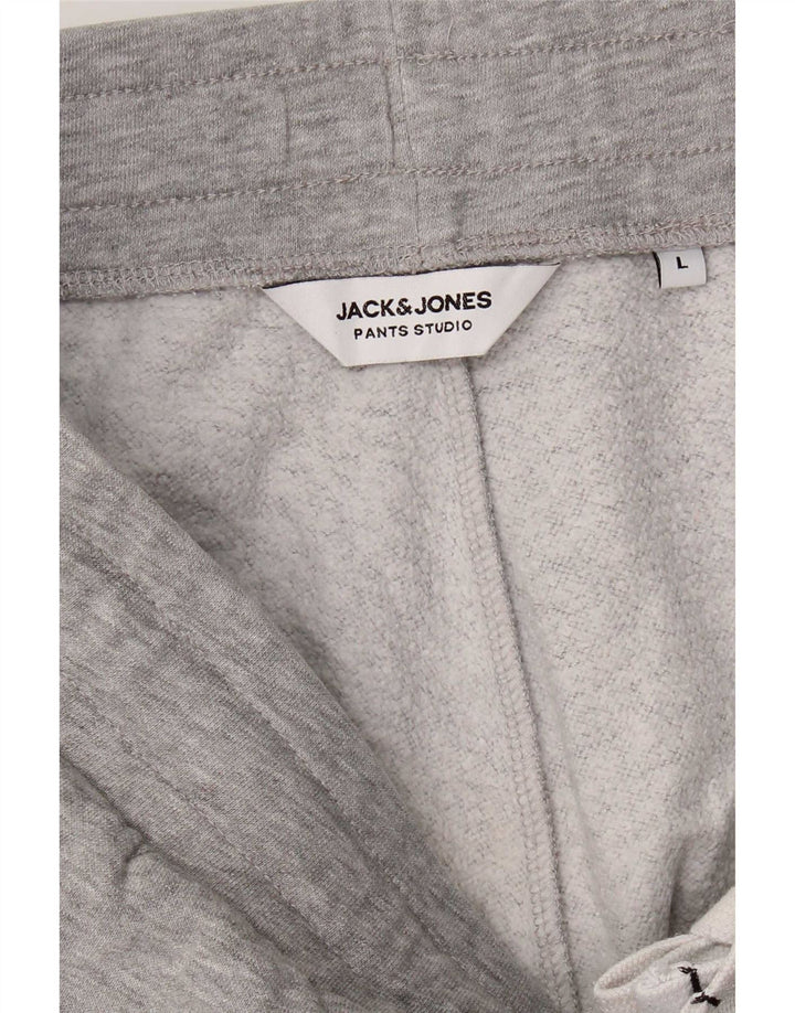 Pantaloni da tuta da uomo Jack & Jones Joggers grandi grigi