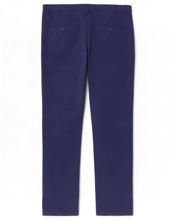 Pantaloni chino slim da donna Benetton UK 10 Small W30 L29 Cotone blu navy