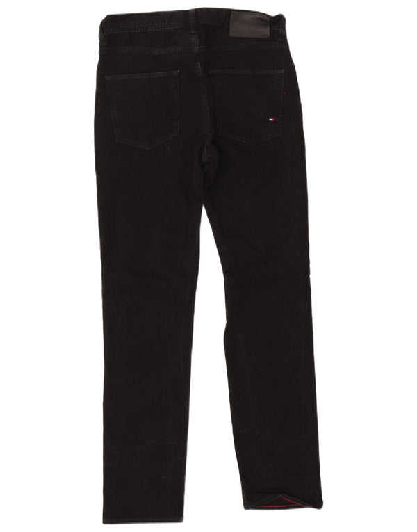 TOMMY HILFIGER Jeans dritti Denton da uomo W30 L30 cotone nero