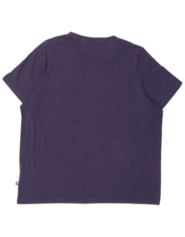 T-shirt grafica da uomo Puma Top 2XL cotone blu navy