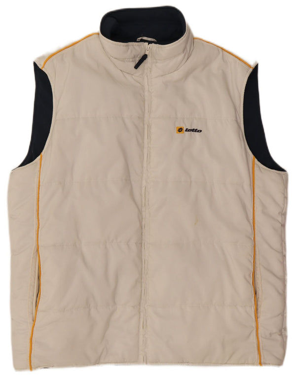 Gilet imbottito da uomo Lotto IT 52 XL Poliestere Bianco