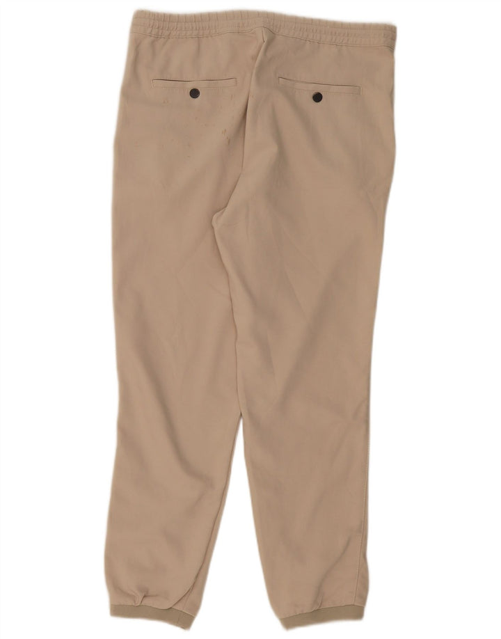 Pantaloni chino da uomo ZARA Joggers medi W32 L28 poliestere beige