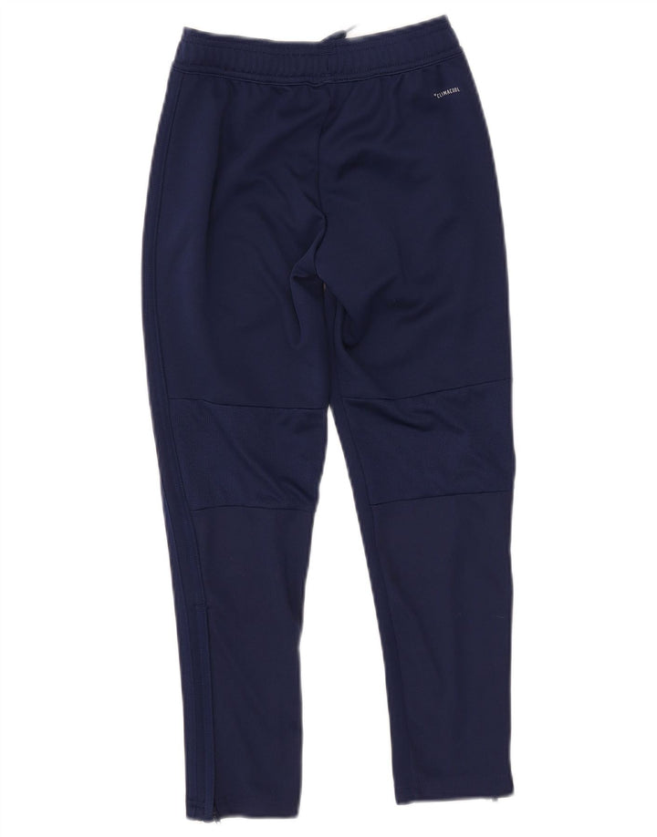 Pantaloni della tuta ADIDAS da ragazzo Climacool 7-8 anni in poliestere blu navy