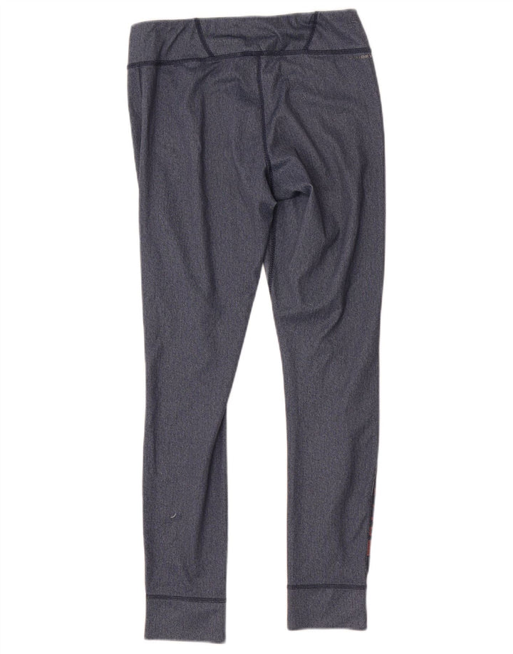 Leggings grafici Reebok da donna UK 8/10 Small Blu Navy