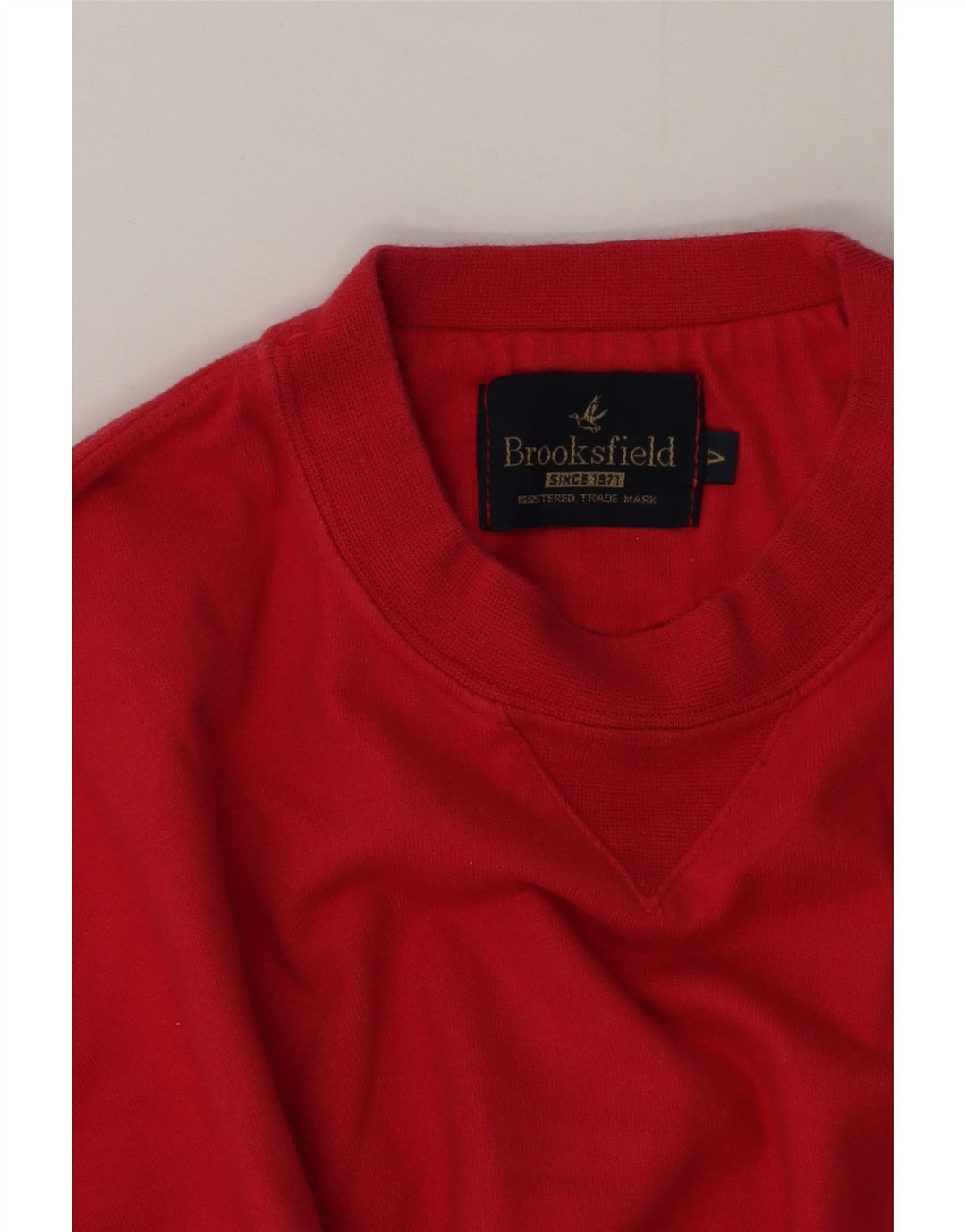 Felpa da uomo Brooksfield Maglione grande rosso