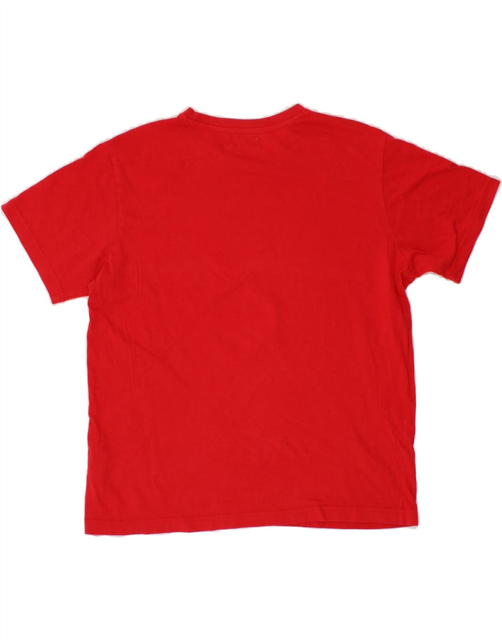 KAPPA Mens Graphic T-Shirt Top Medium Red Cotton Vintage Kappa and Second-Hand Kappa from Messina Hembry 