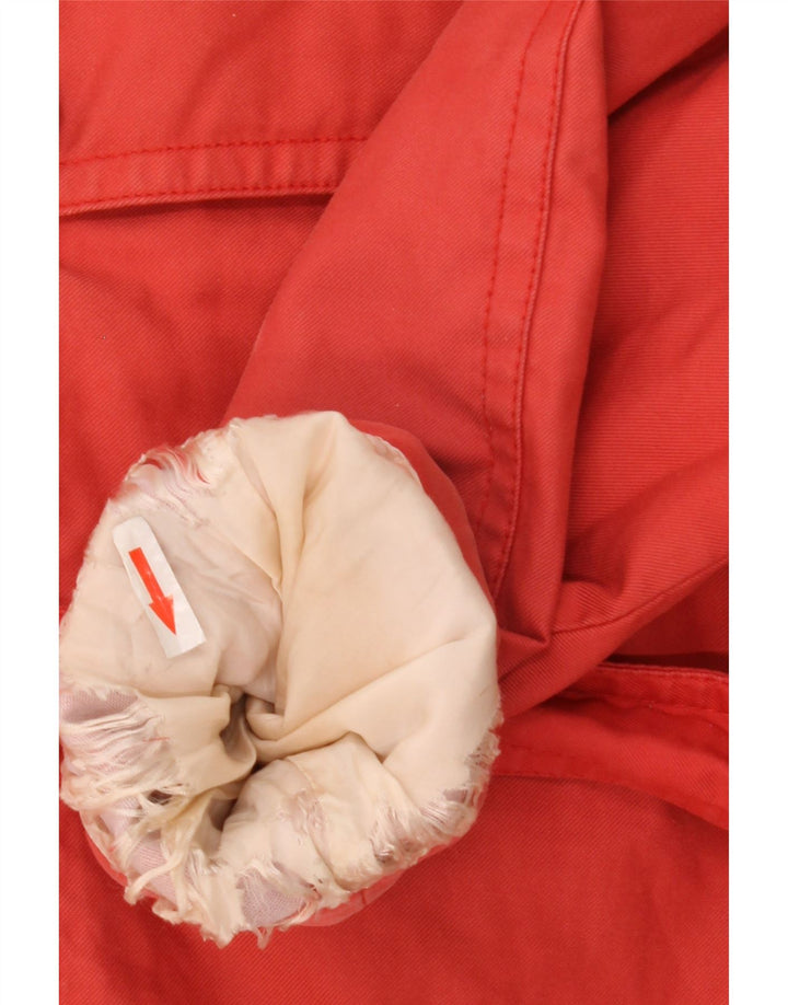 Trench corto da donna Coach UK 18 XL rosso cotone