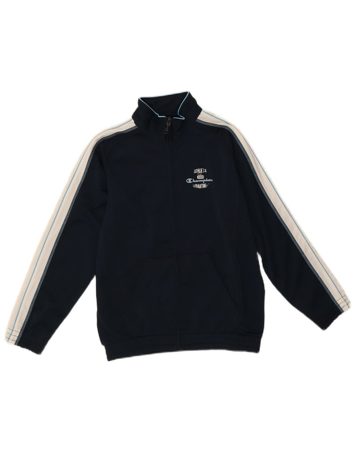 Giacca superiore della tuta da ragazzo Champion 9-10 anni, colore blu navy medio