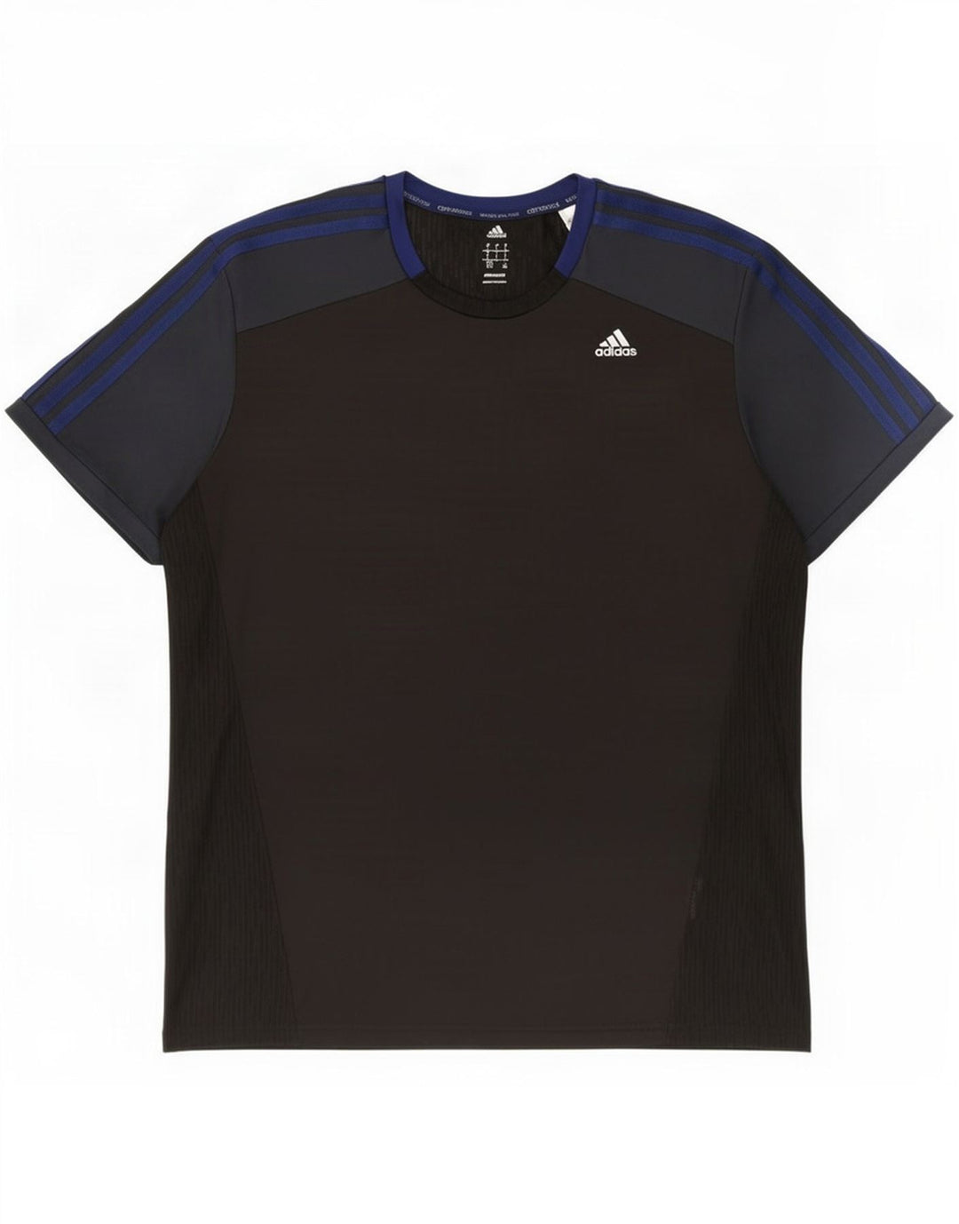 Adidas Uomo Climacool T-shirt Top Large Nero Colourblock
