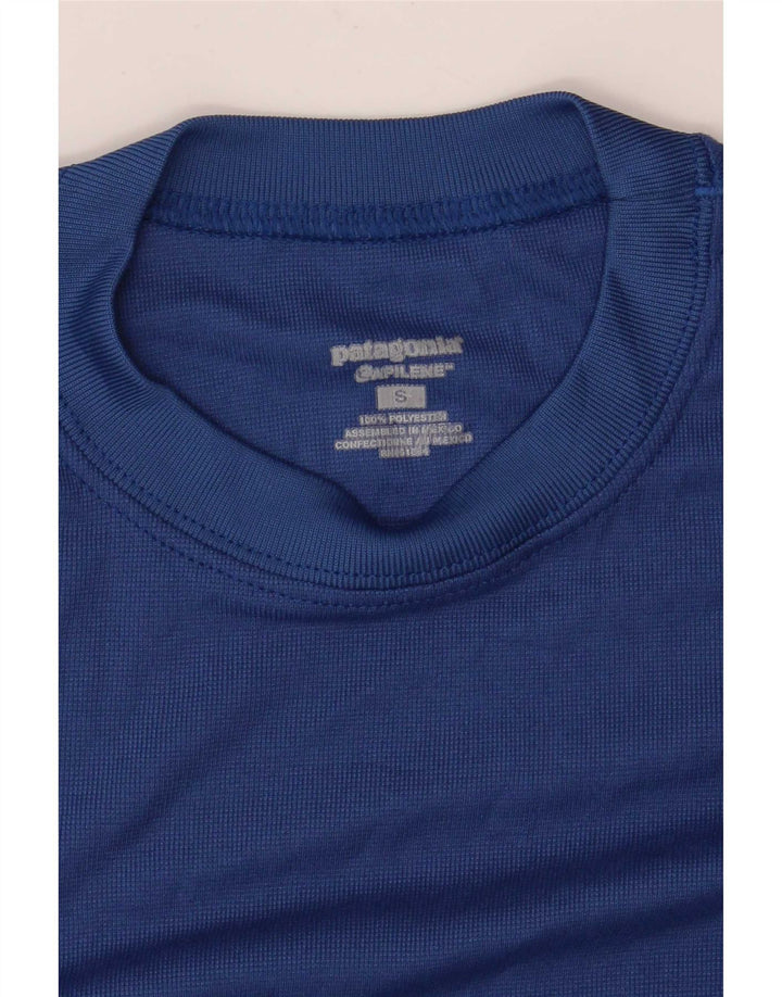 T-shirt da uomo Patagonia Top Small blu in poliestere