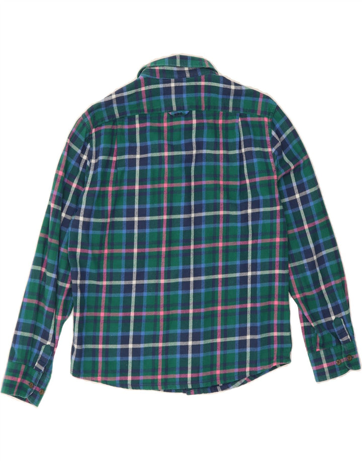SUPERDRY Mens Flannel Shirt Medium Green Check Vintage Superdry and Second-Hand Superdry from Messina Hembry 
