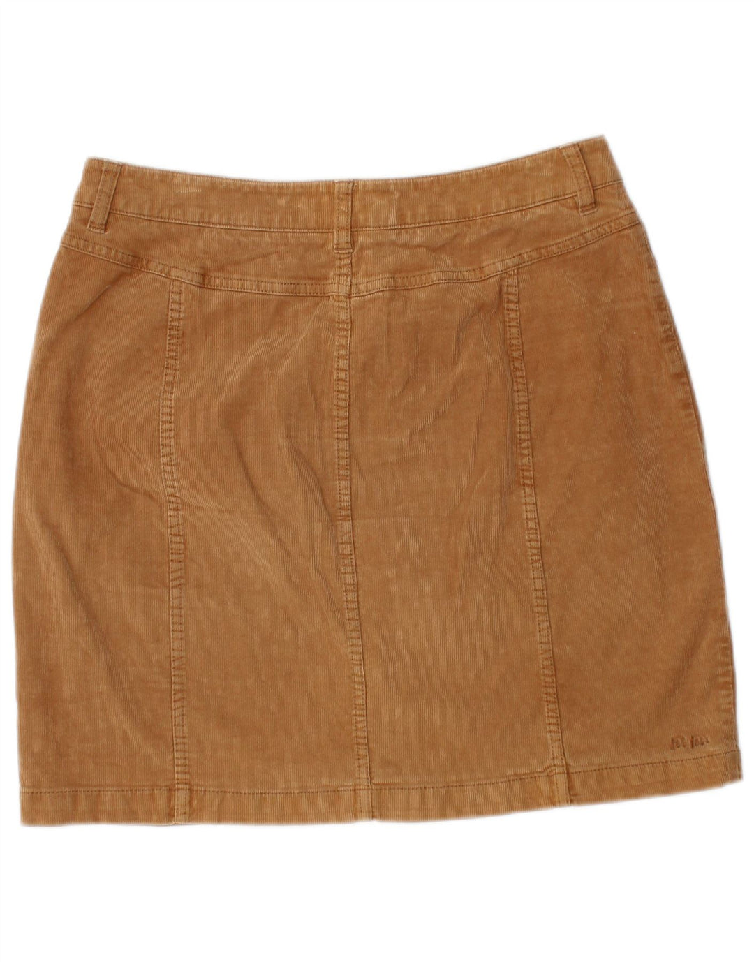 Gonna in velluto a coste da donna FAT FACE UK 10 piccola W30 cotone beige