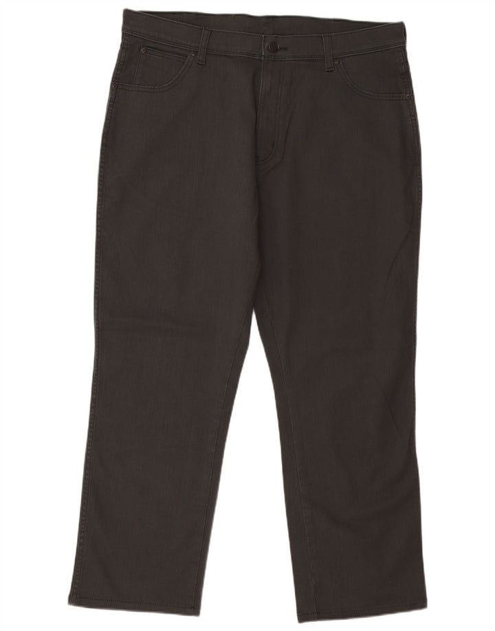 Jeans dritti da uomo Wrangler W38 L30 cotone grigio