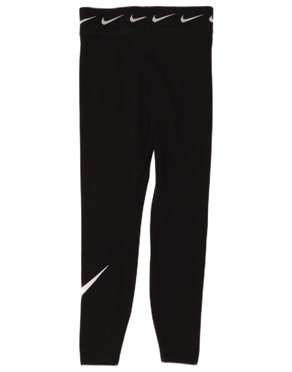 Leggings Nike Graphic Crop da donna UK 12 cotone medio nero
