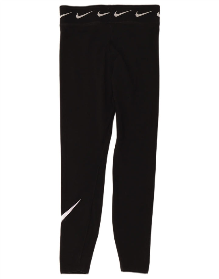 Leggings Nike Graphic Crop da donna UK 12 cotone medio nero