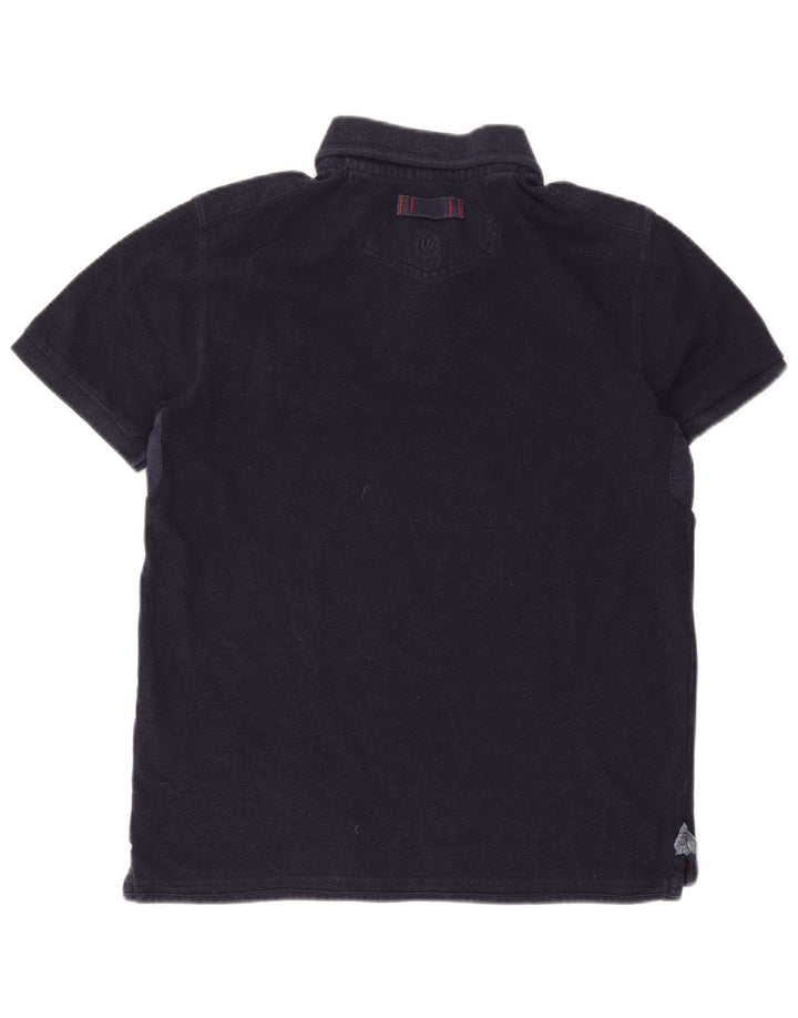 Polo da uomo Fat Face in cotone blu navy medio