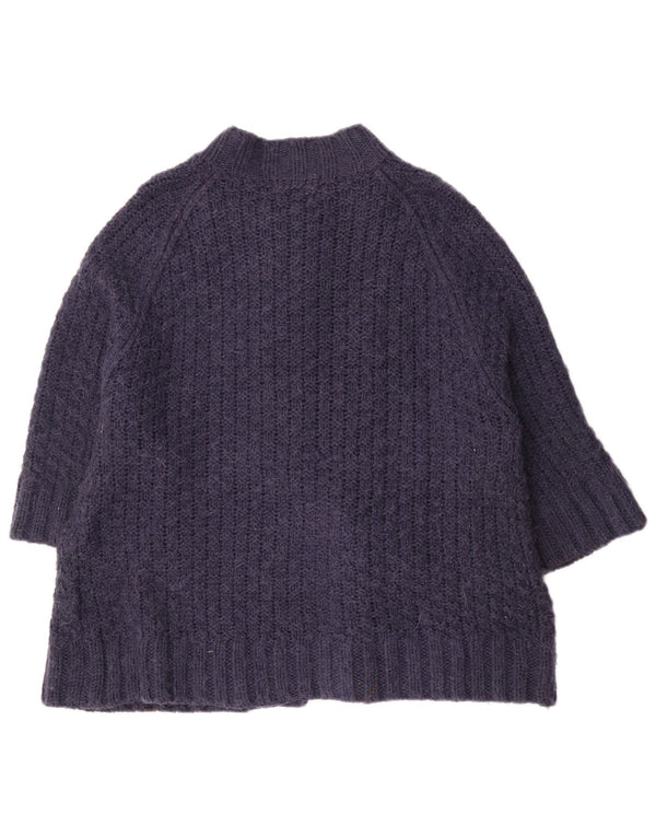 Maglione cardigan con maniche a 3/4 da donna Marks & Spencer UK 22 3XL Blu navy