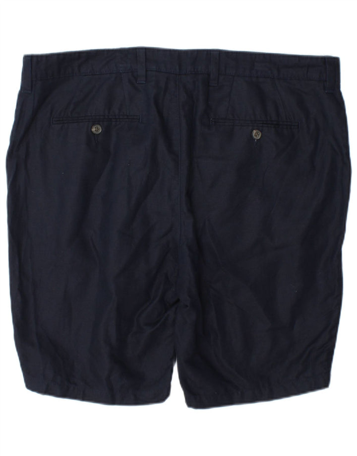 Pantaloncini chino da uomo Marks & Spencer W38 XL cotone blu navy