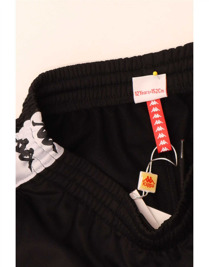 Pantaloncini sportivi grafici Kappa da bambino 11-12 anni Poliestere color block nero