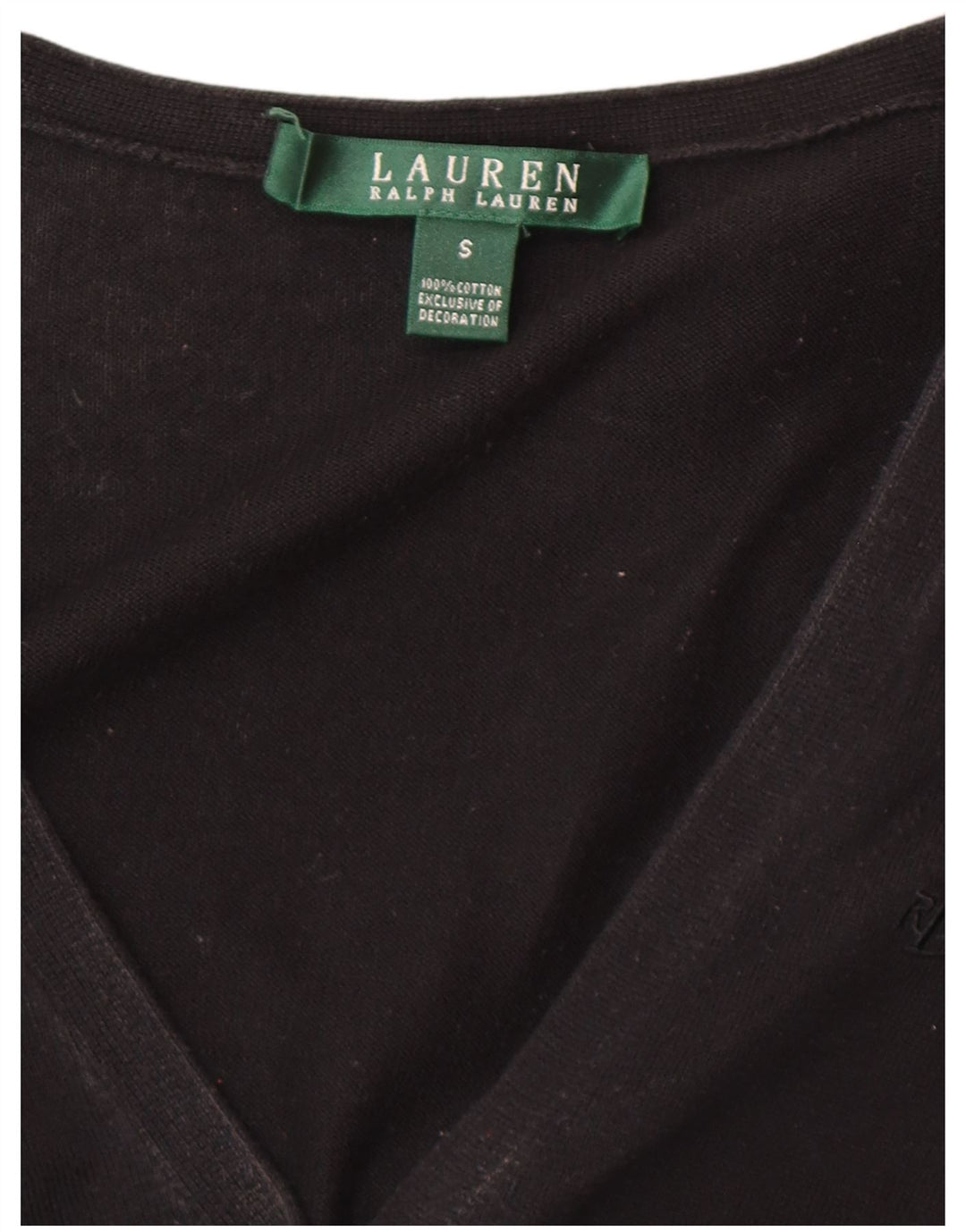 Maglione cardigan da donna Ralph Lauren UK 10 piccolo nero
