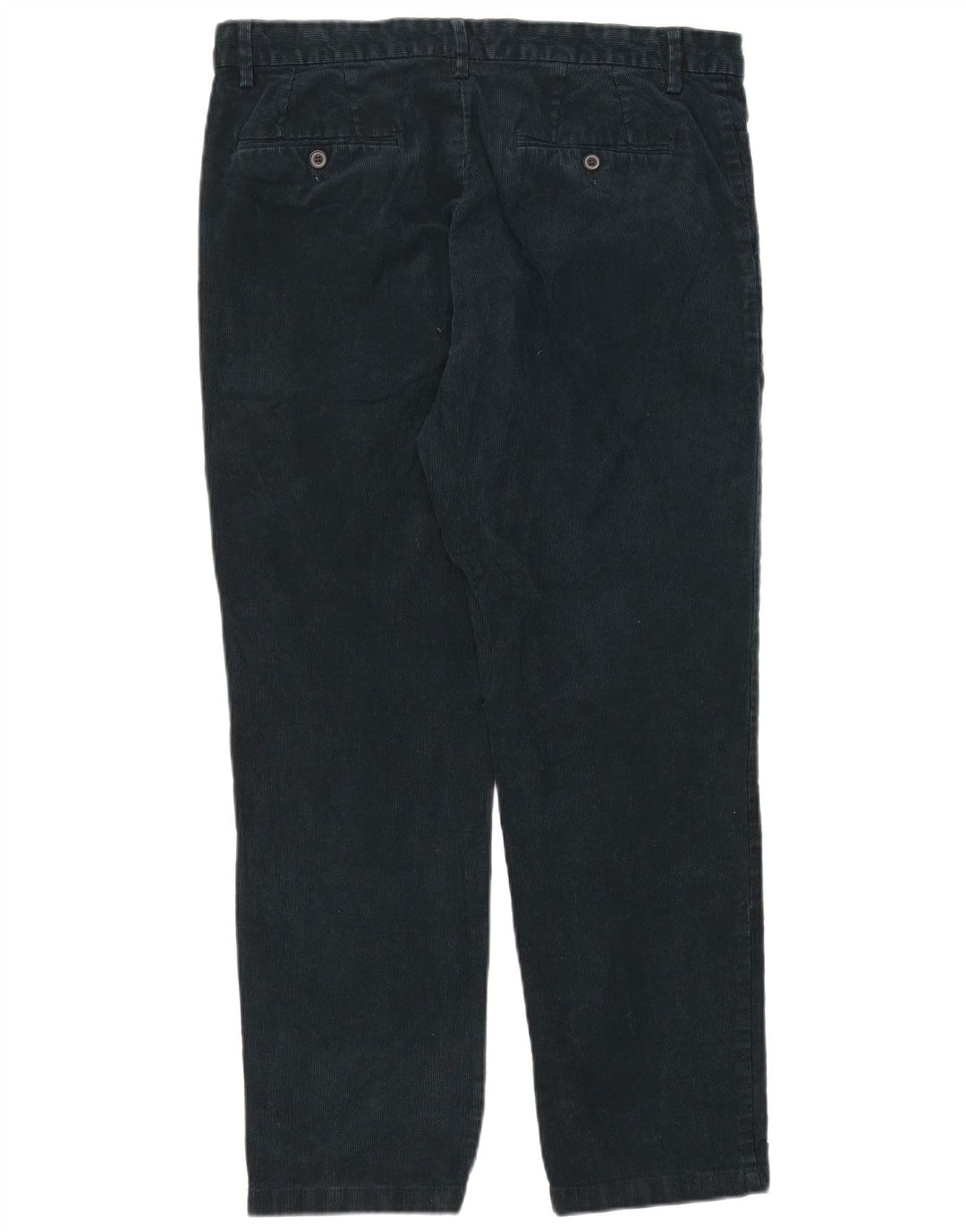 Pantaloni di velluto a coste regolari dritti da uomo Marks & Spencer W36 L29 verdi