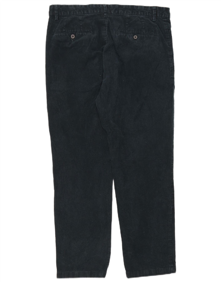 Pantaloni di velluto a coste regolari dritti da uomo Marks & Spencer W36 L29 verdi