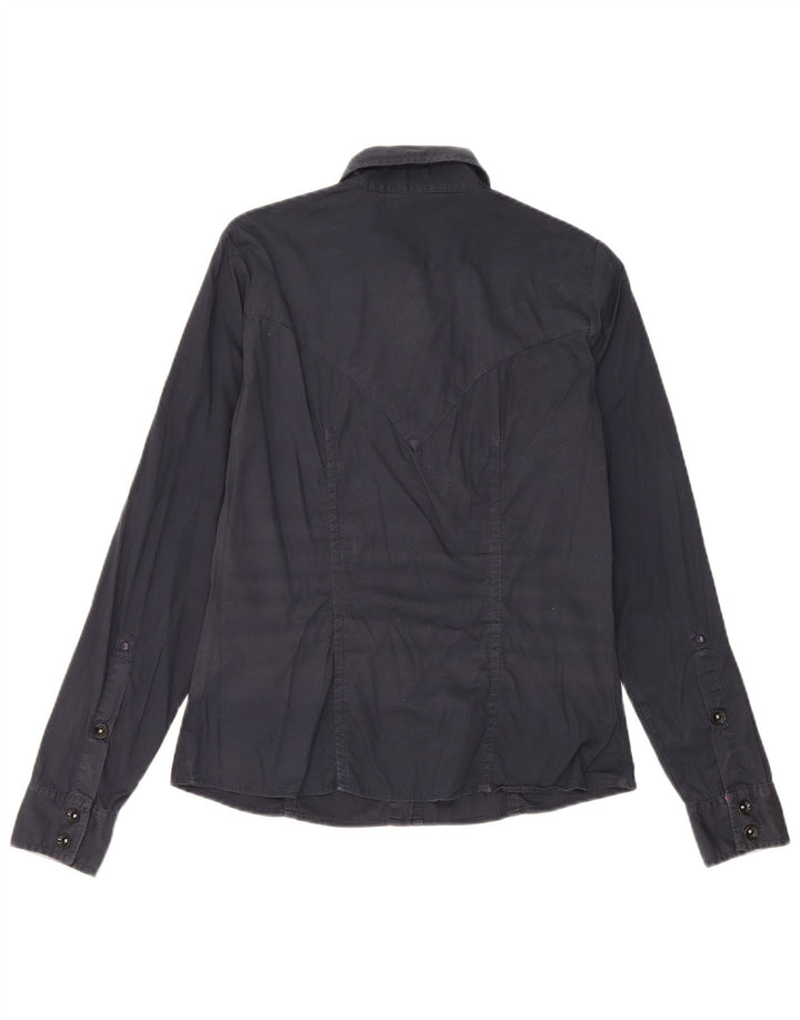 Camicia da donna Gas UK 12 cotone blu navy medio