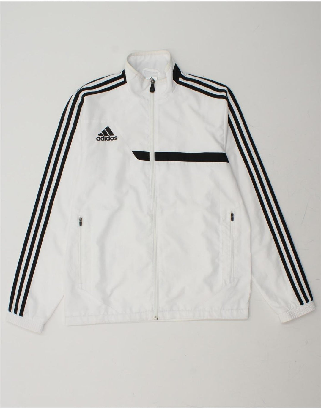 ADIDAS Mens Graphic Full Tracksuit Small White Polyester Vintage Adidas and Second-Hand Adidas from Messina Hembry 