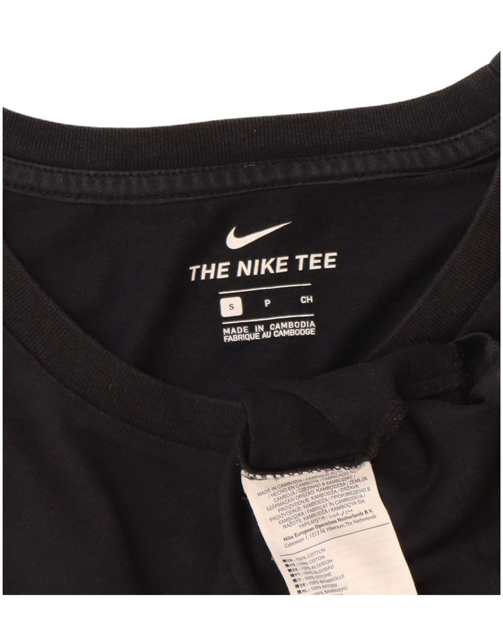 T-shirt grafica da uomo Nike Top Small in cotone nero