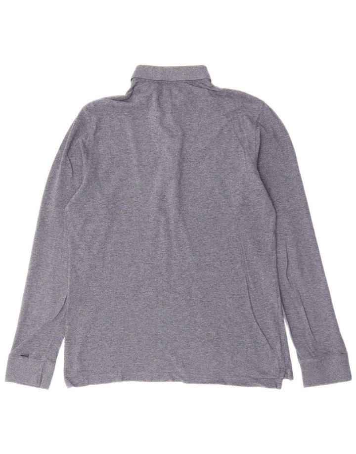 Polo da uomo a maniche lunghe MASSIMO DUTTI Grigio medio