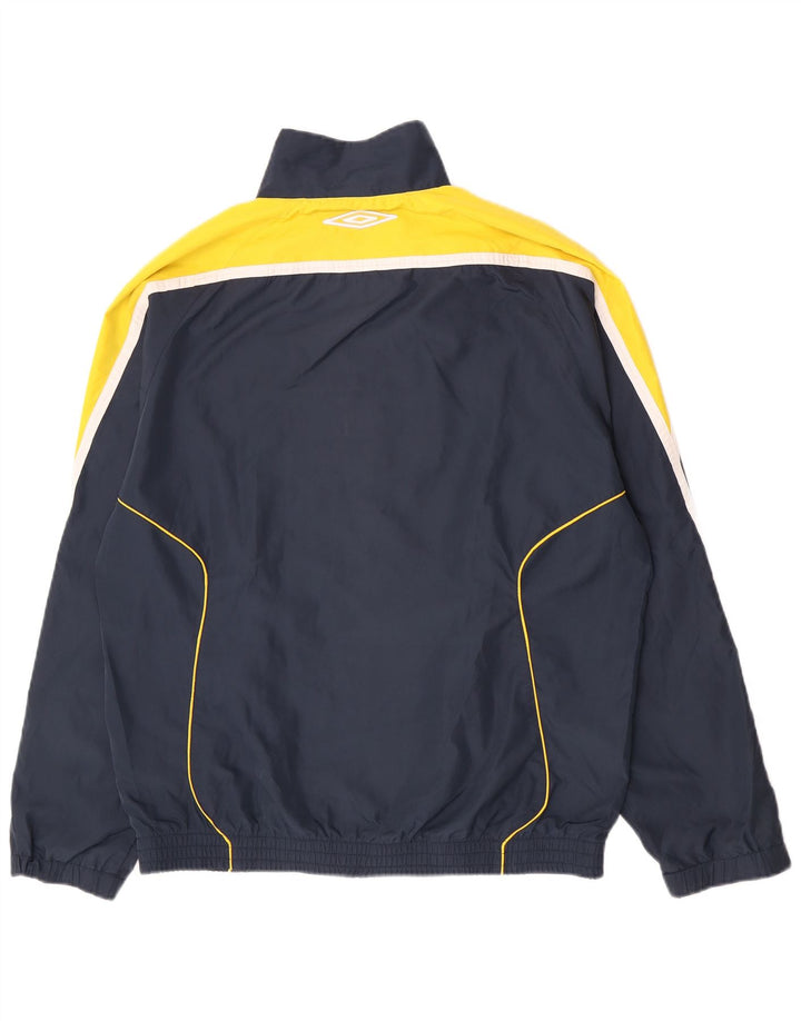 Giacca da ginnastica da uomo Umbro XL XL in poliestere color block blu navy
