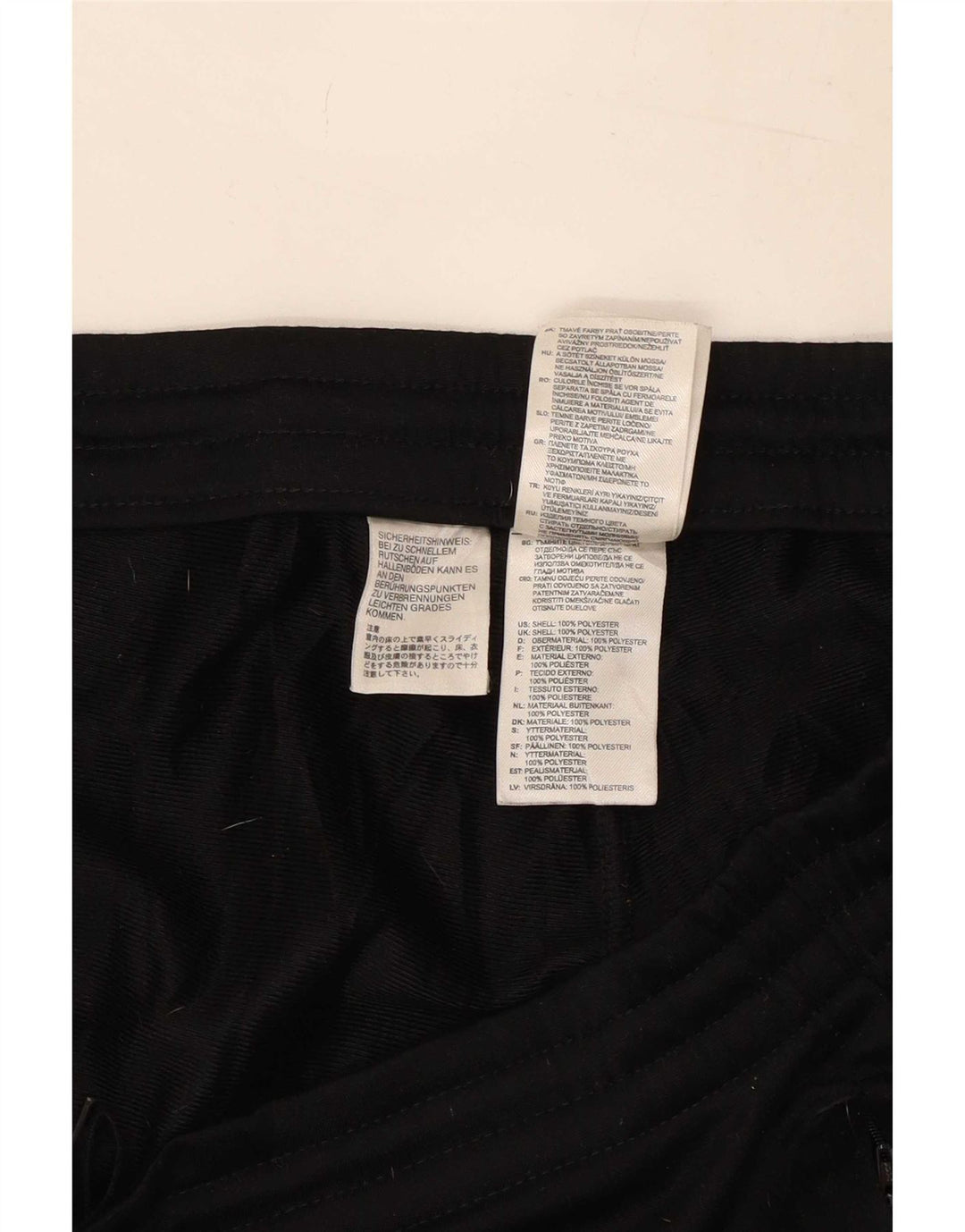 Pantaloni da tuta da uomo Adidas Joggers medio poliestere nero